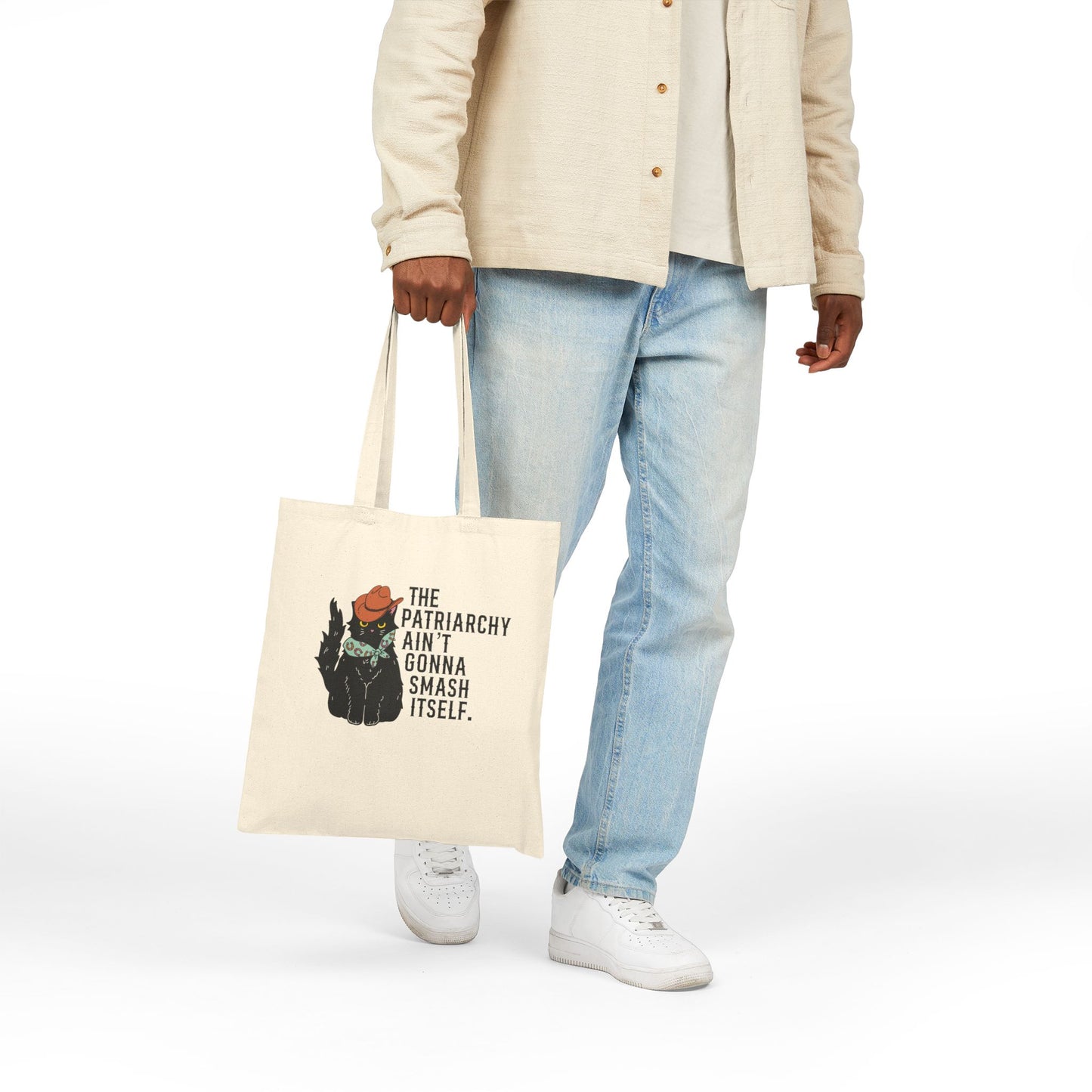 Patriarchy Kitty - Cotton Canvas Tote