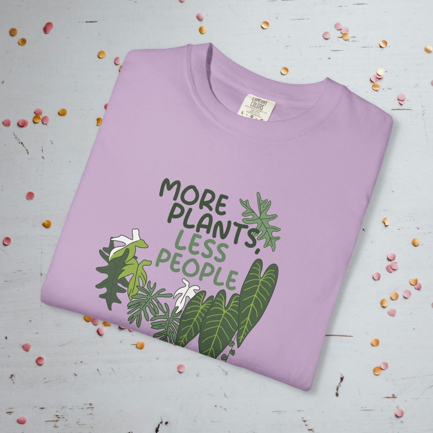 More Plants, Less People - Unisex Comfort Colors T-Shirt