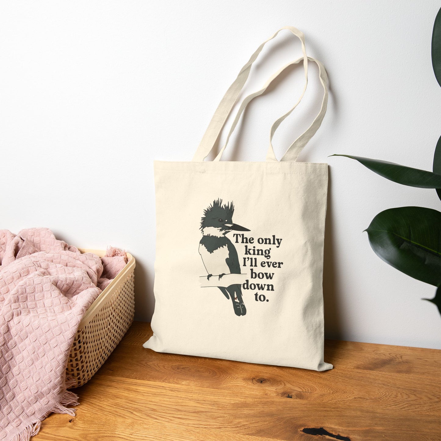 The Only King I'll Ever Bow Down To - Cotton Canvas Tote Bag
