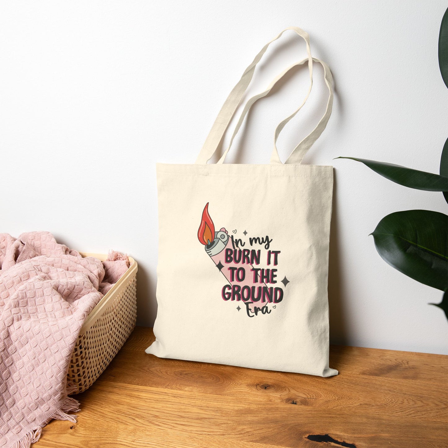 In My Burn it to the Ground Era - Cotton Canvas Tote Bag