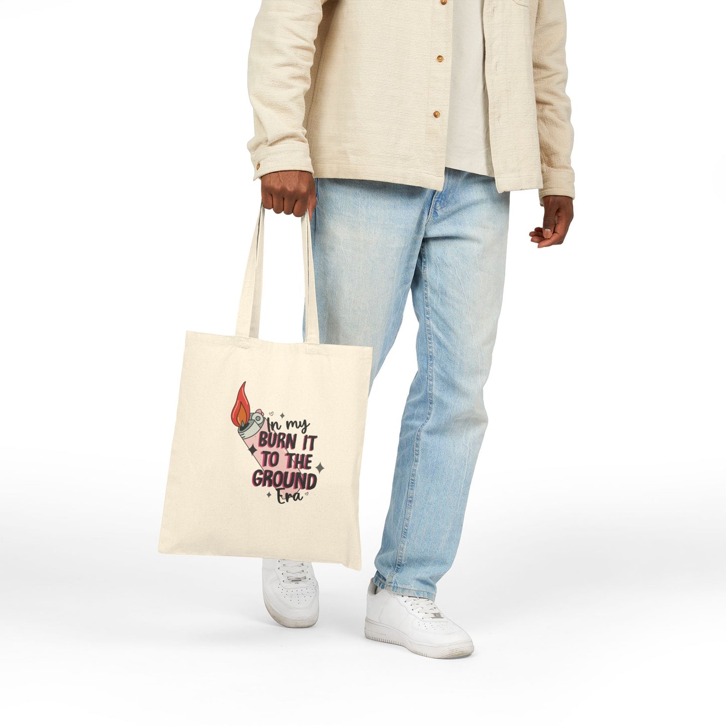 In My Burn it to the Ground Era - Cotton Canvas Tote Bag