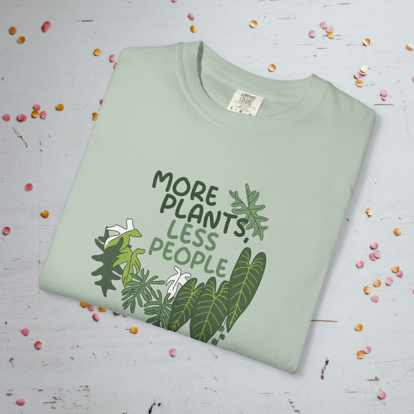 More Plants, Less People - Unisex Comfort Colors T-Shirt