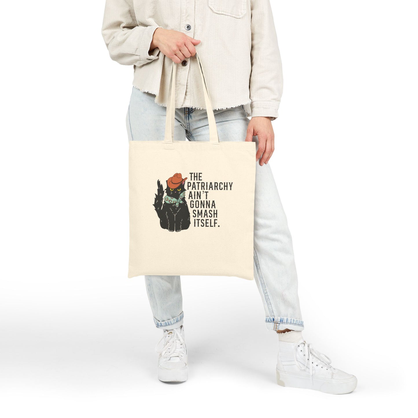Patriarchy Kitty - Cotton Canvas Tote