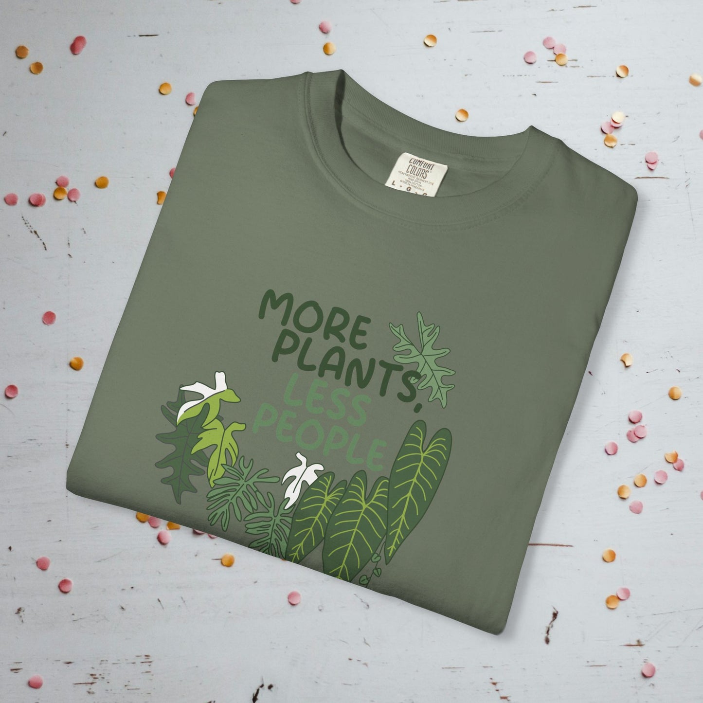 More Plants, Less People - Unisex Comfort Colors T-Shirt