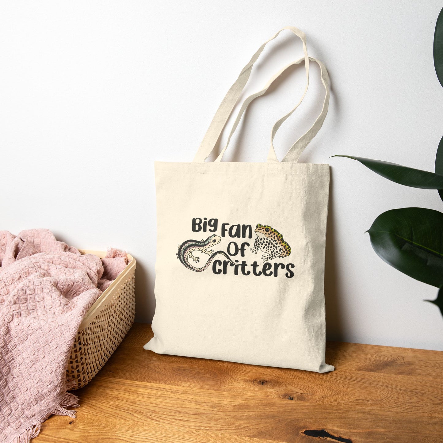Big Fan of Critters - Cotton Canvas Tote