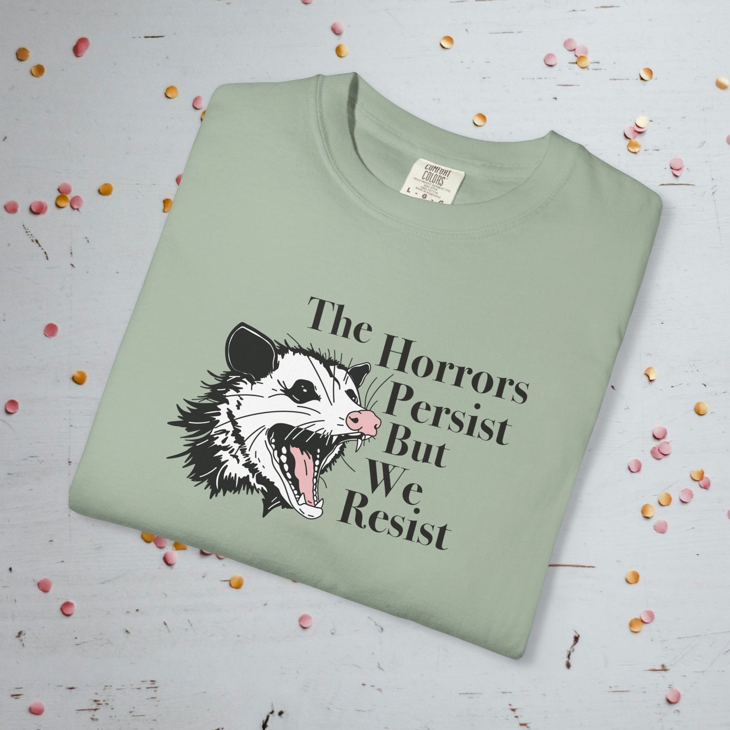 The Horrors Persist - Unisex Comfort Colors T-shirt