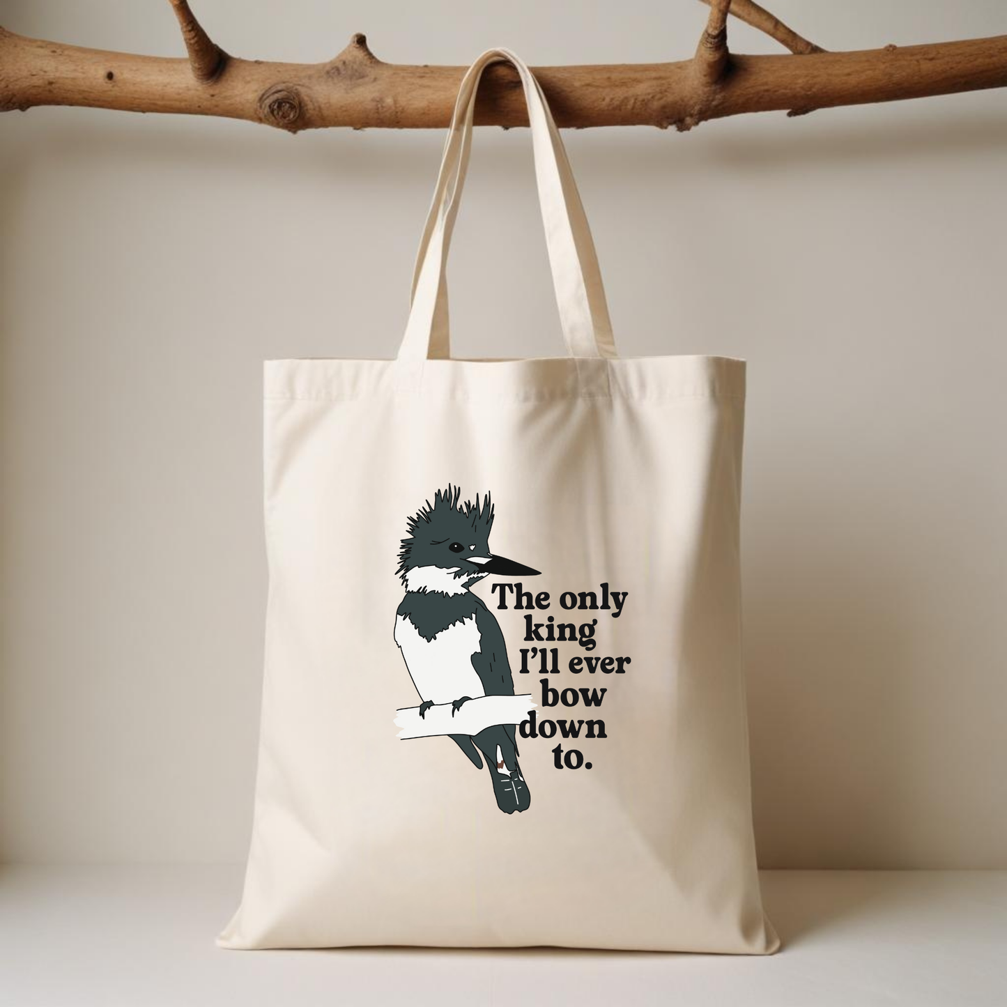The Only King I'll Ever Bow Down To - Cotton Canvas Tote Bag