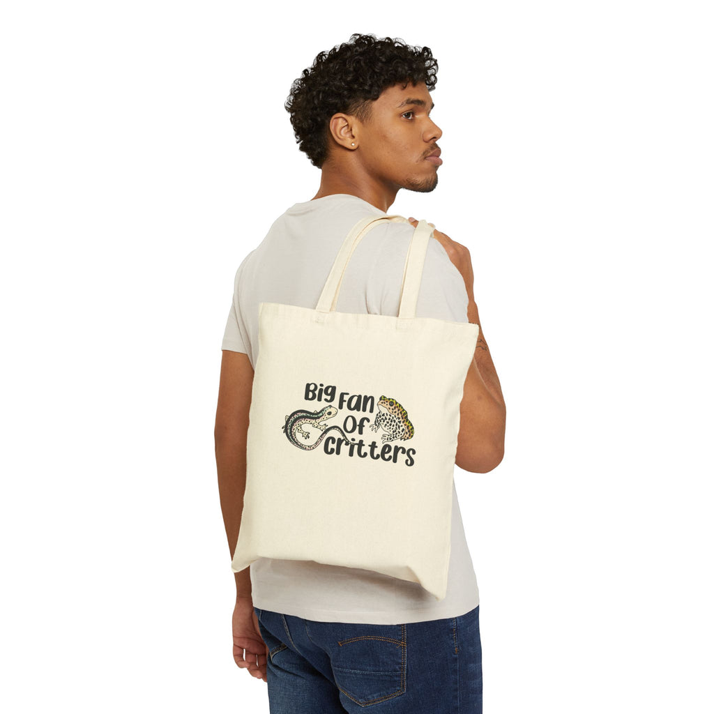 Big Fan of Critters - Cotton Canvas Tote