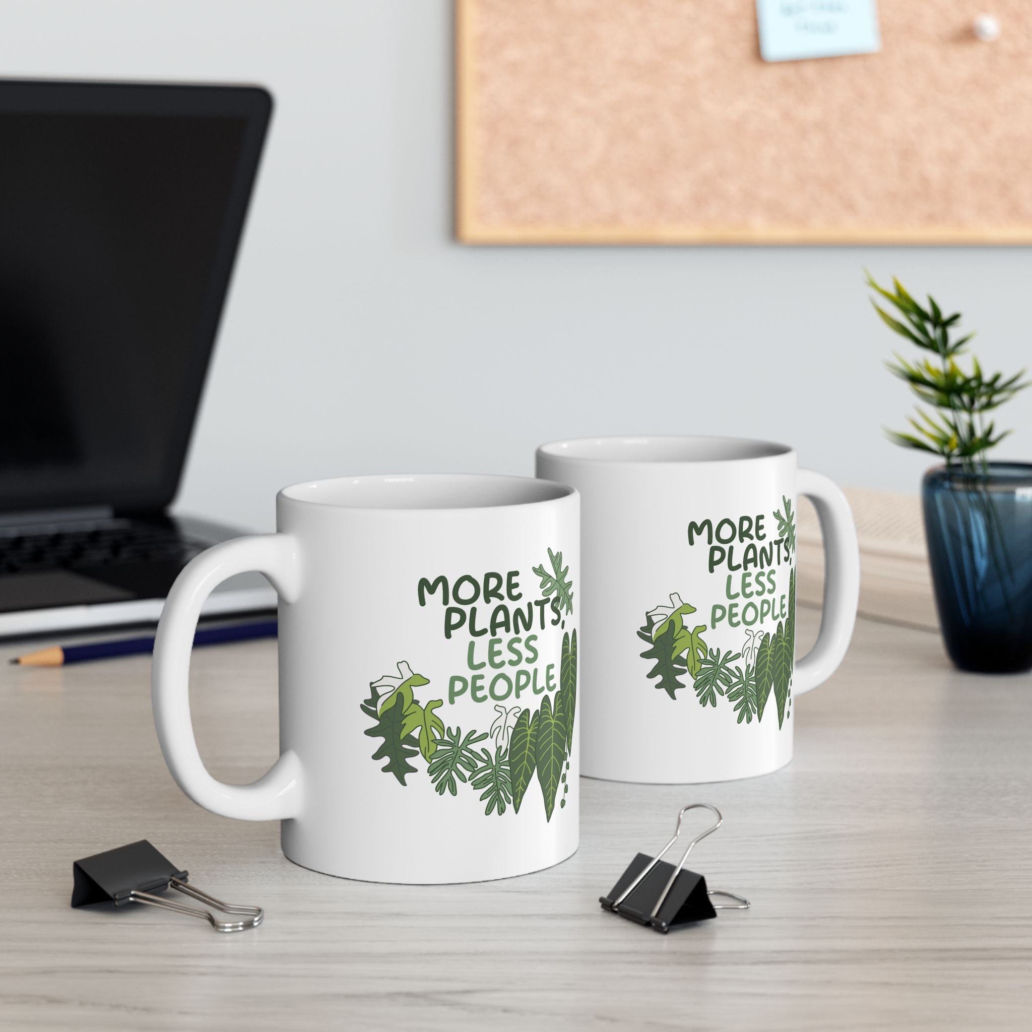 More Plants, Less People - Ceramic Mug