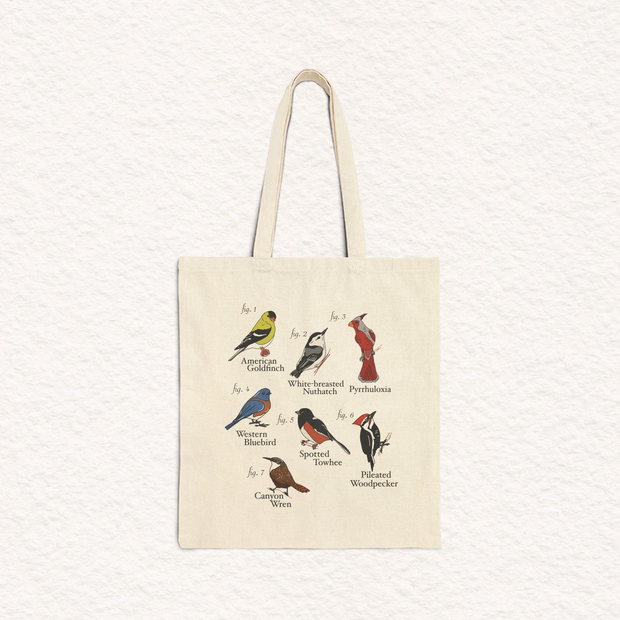 Bird Identification - Cotton Canvas Tote Bag