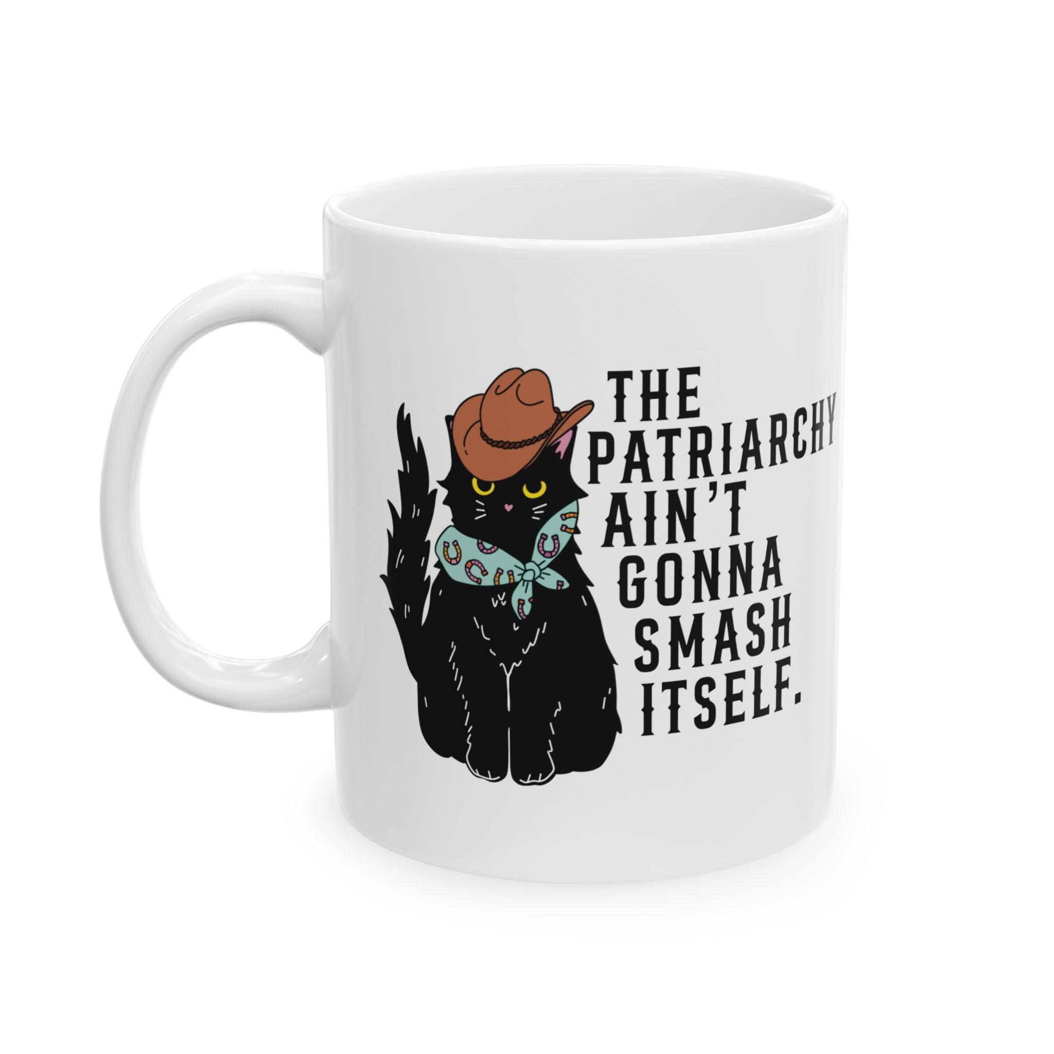 Patriarchy Kitty Ceramic Mug