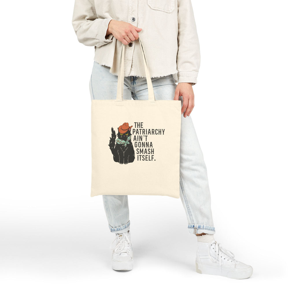 Patriarchy Kitty - Cotton Canvas Tote