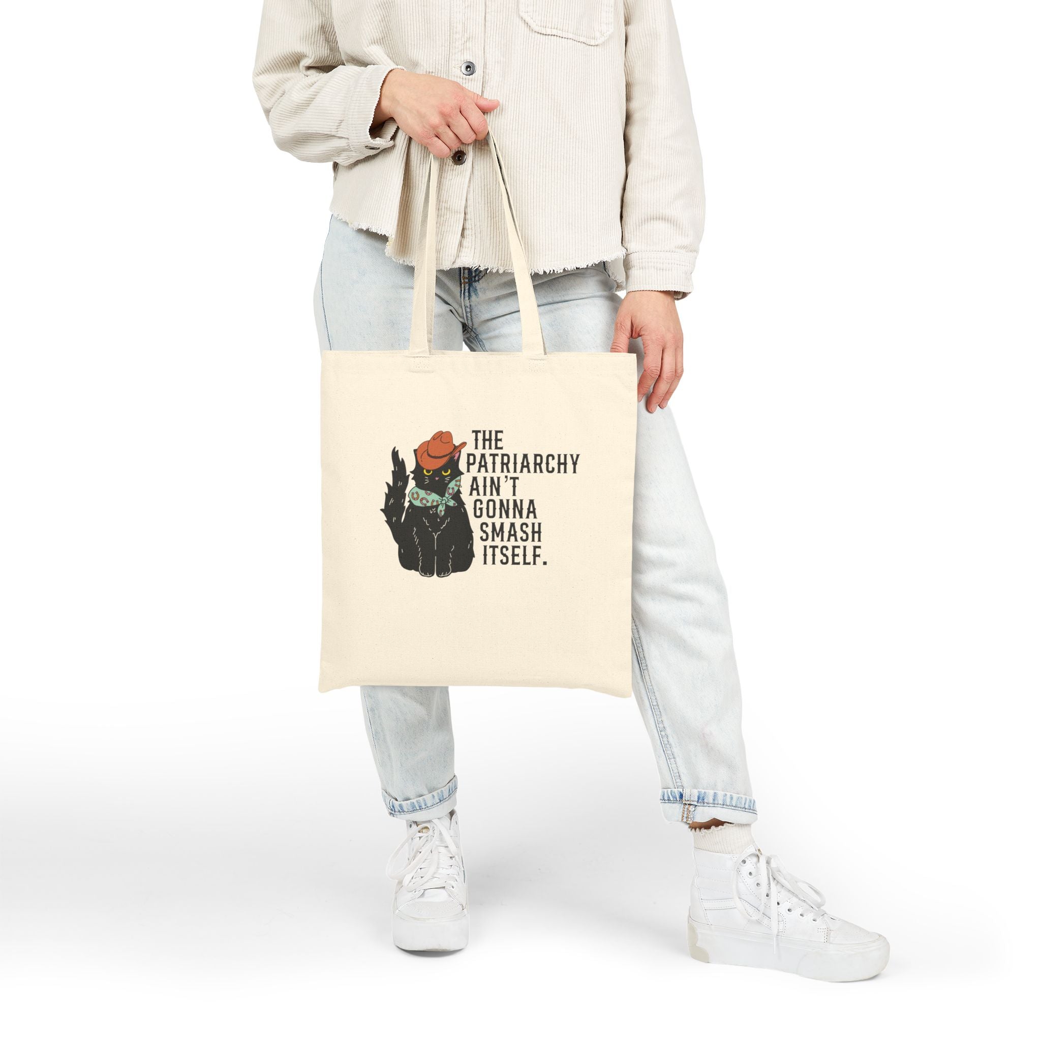 Patriarchy Kitty - Cotton Canvas Tote
