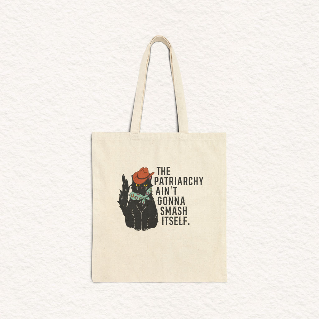 Patriarchy Kitty - Cotton Canvas Tote