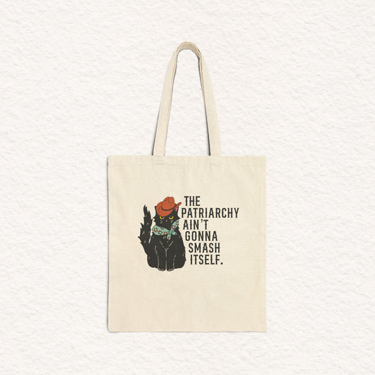 Patriarchy Kitty - Cotton Canvas Tote