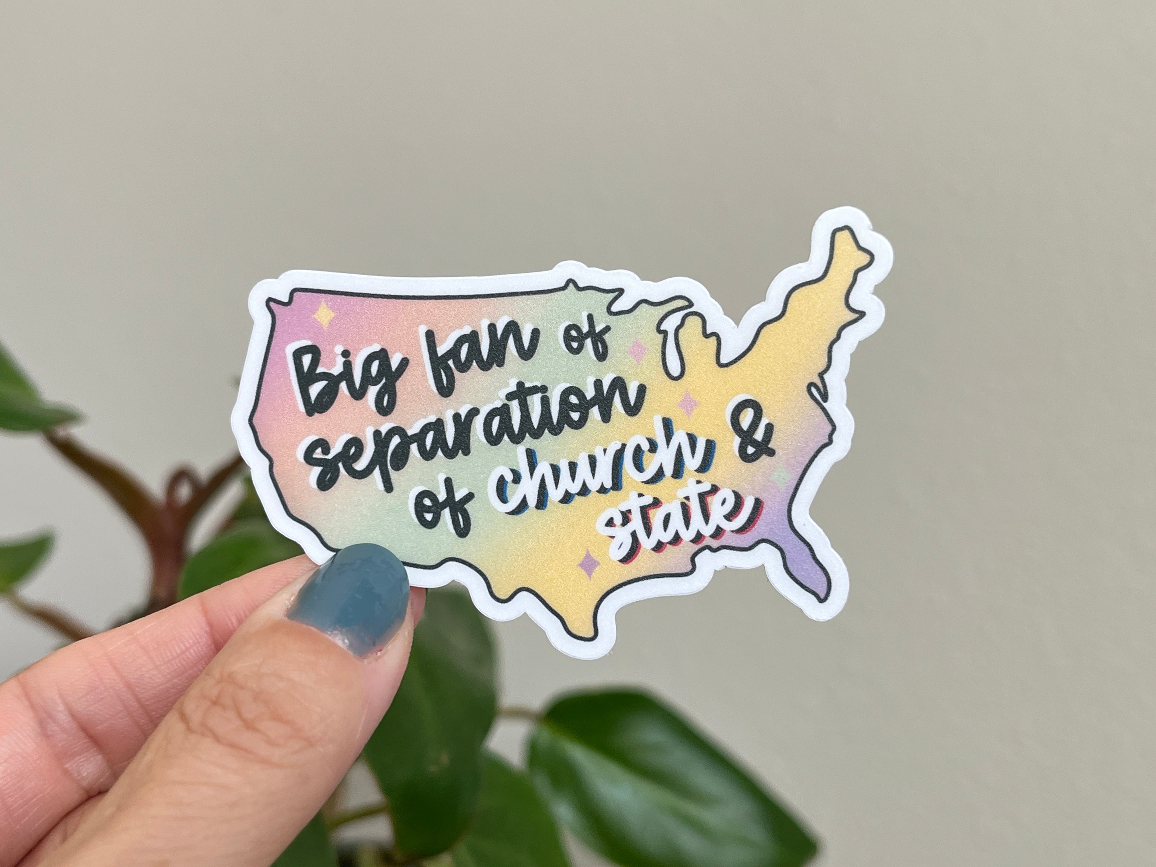 Church and State sticker