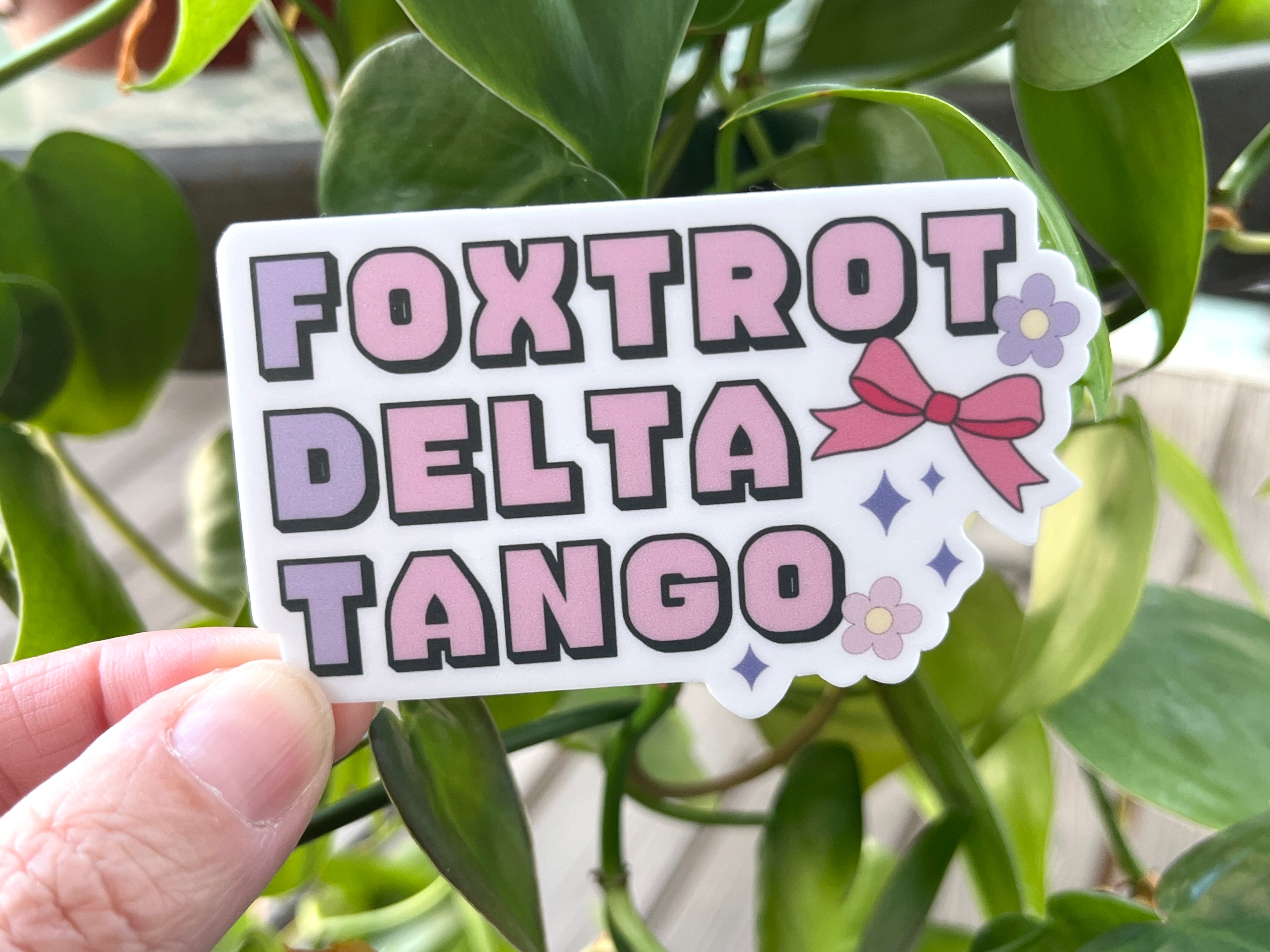 Foxtrot Delta Tango sticker