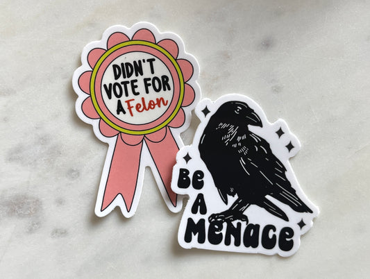 Be a Menace sticker pack